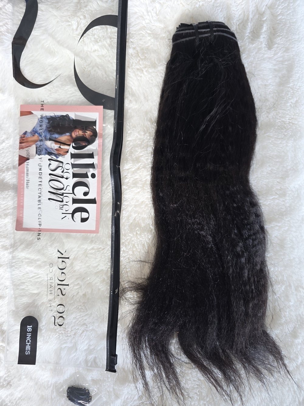 16" Follicle Clip Ins ‘Calli’ Kinky Straight